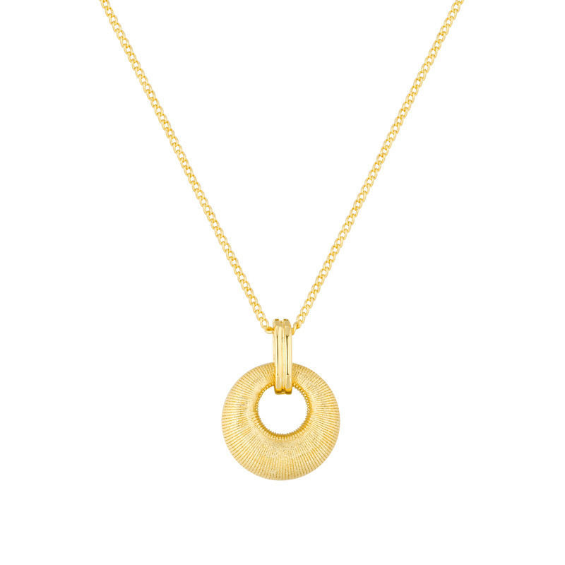 Bakrena ogrlica s križnim lancem, geometrijski dizajn, bakreni privjesak, duljina 41–50 cm, Zima 2024
