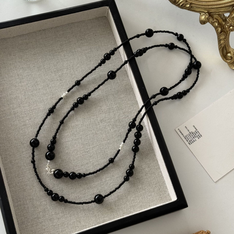 Ogrlica od S925 srebra s geometrijskim privjeskom, obična lančana karika, ručna izrada, INS stil (S925 srebro, geometrijski privjesak, običan lanac, ručna izrada, INS stil)