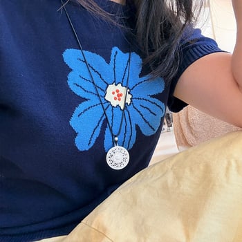 Ogrlica od S925 srebra s privjeskom kompas s osam dragocjenosti, ručna izrada, kineskog stila, clavicle lanac