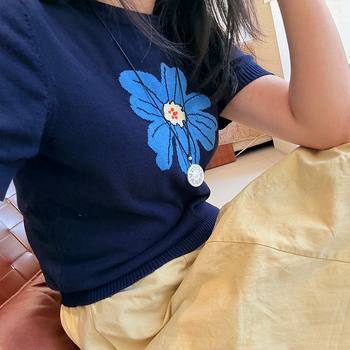 Ogrlica od S925 srebra s privjeskom kompas s osam dragocjenosti, ručna izrada, kineskog stila, clavicle lanac