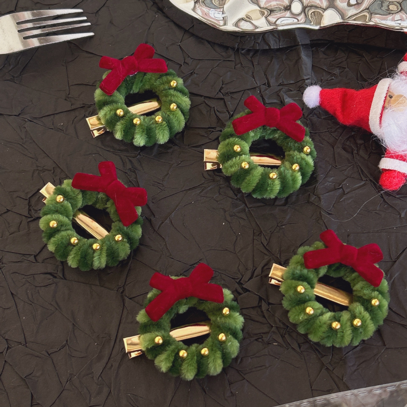 Accesoriu pentru cap: clips pentru păr din material textil, stil Duckbill Clip, retro franțuzesc, lucrat manual, clips cu gură ascuțită, stil retro literar