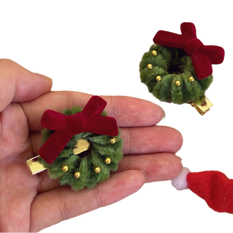 Accesoriu pentru cap: clips pentru păr din material textil, stil Duckbill Clip, retro franțuzesc, lucrat manual, clips cu gură ascuțită, stil retro literar