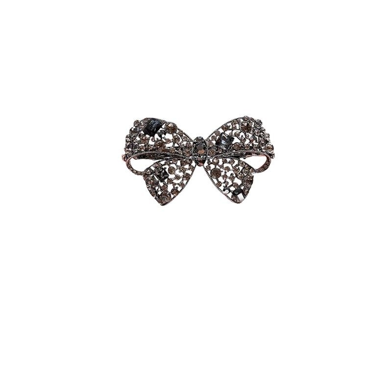 Spinka za kosu od legure s dijamantnom postavom, opružna klipsa, za žene, proljeće 2025