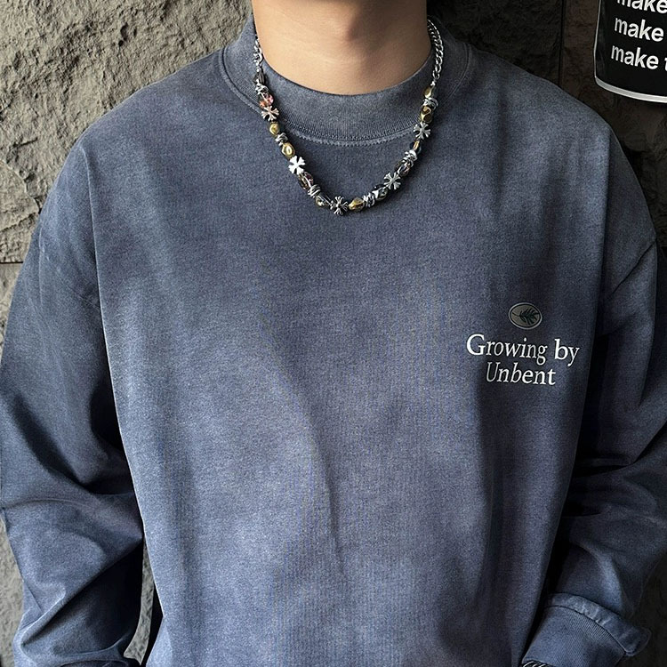 Ogrlica s kubanskim lancem od titan čelika, ručna izrada, privjesak od legure, unisex