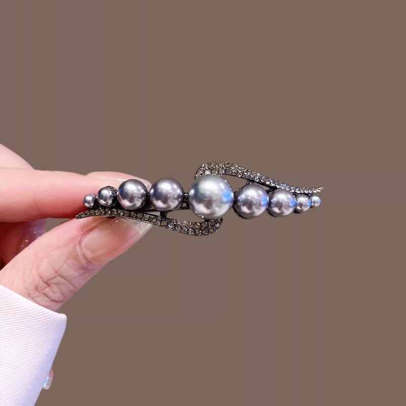 Clamă pentru păr din aliaj – stil coreean, clemă cu arc, placare electrolitică, Nr. 25YT135