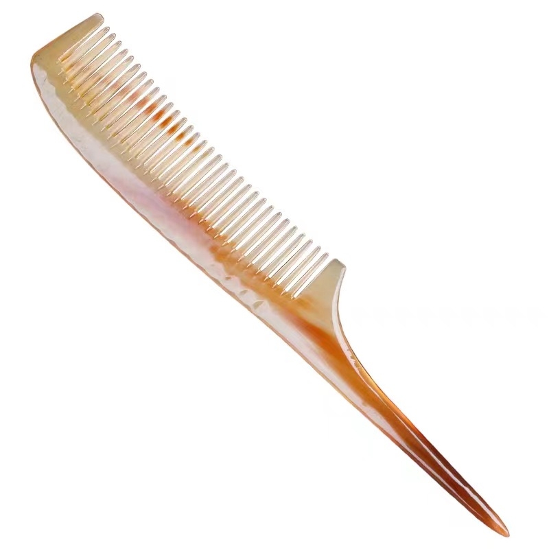 Jade Soldier Crafts Χτένα από κέρατο βοδιού υψηλής ποιότητας για παιδιά – χτένα με άκρη για styling