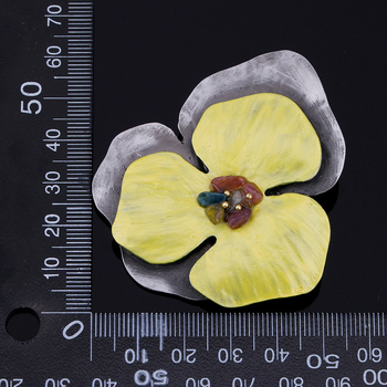 Weiman cvjetna broš — vintage umjetnički stil, cinkova legura, kod Dy13603