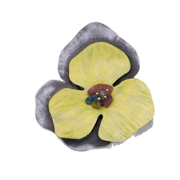 Weiman cvjetna broš — vintage umjetnički stil, cinkova legura, kod Dy13603