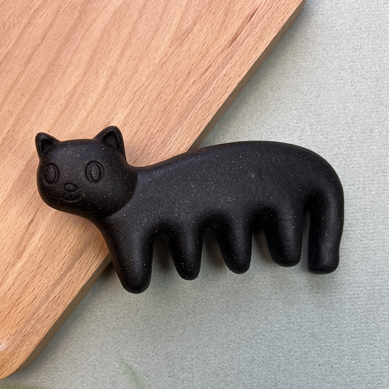 Гребен за масаж на котки с тамян като материал, унисекс, форма: гребен, прецизна изработка, пролет 2025