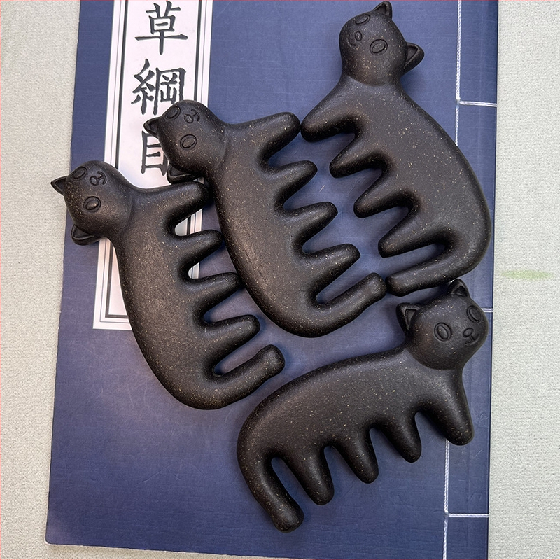 Kassi massaažikamm incensi materjalist, unisex, kammikujuline, täpne töötlus, kevad 2025