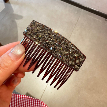 Juukseklips kristallidega, metallist, prantsuse stiil, käsitöö, Amy Show