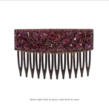 Juukseklips kristallidega, metallist, prantsuse stiil, käsitöö, Amy Show