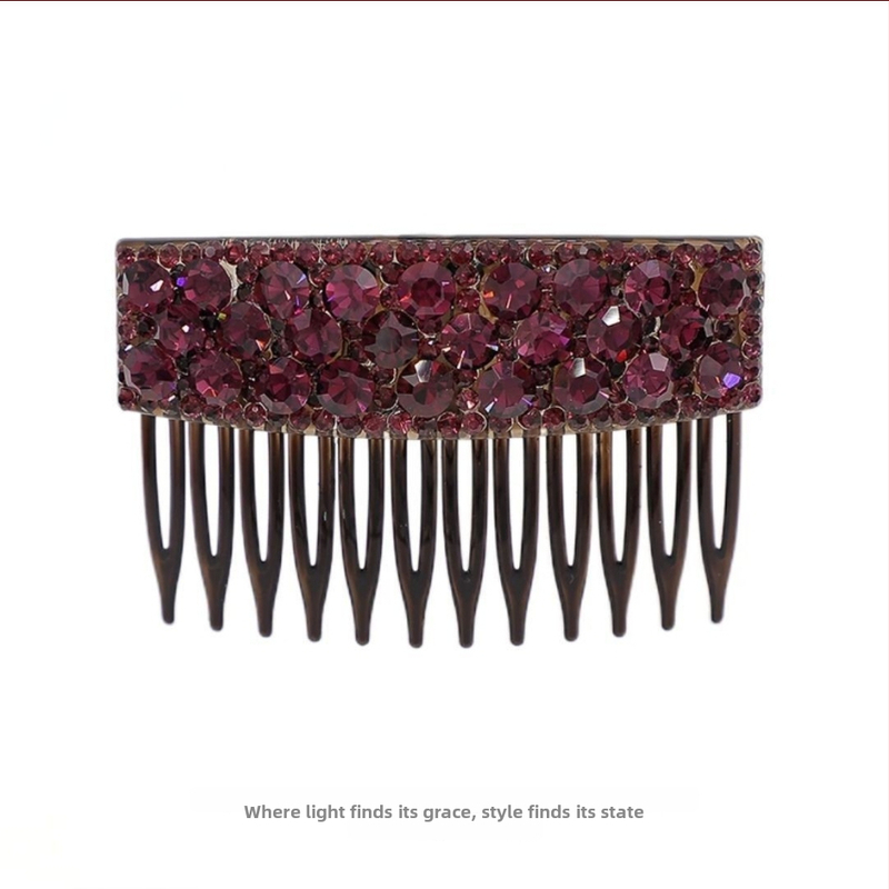 Juukseklips kristallidega, metallist, prantsuse stiil, käsitöö, Amy Show