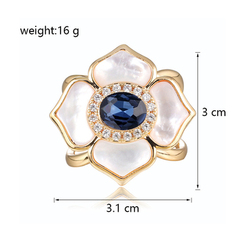 Réz virágos sálkapocs áttört mintával, elektroplattázott felülettel, nőies, egyszerű stílus