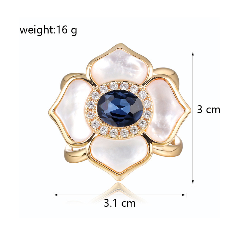 Réz virágos sálkapocs áttört mintával, elektroplattázott felülettel, nőies, egyszerű stílus