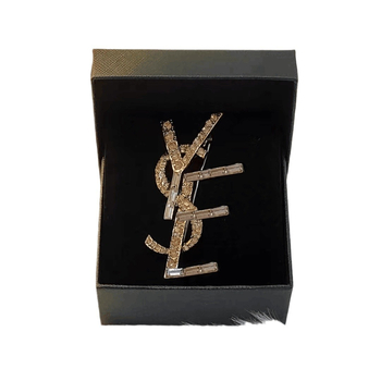 Broš s dijamantnim ugradom, dizajn slova Y, legura, kopča za svilenu šalu, dekorativni dodatak za žene