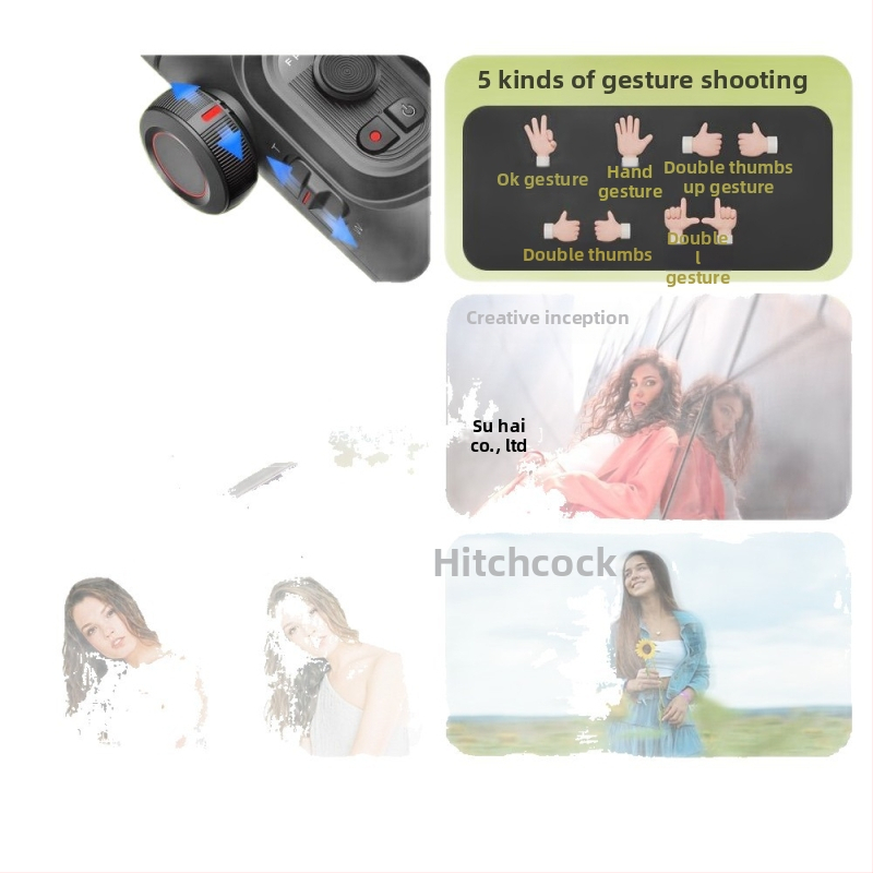 Τρι-άξον σταθεροποιητής για smartphone – παρακολούθηση προσώπου, αυτόματη παρακολούθηση, selfie λειτουργία, ABS+πλαστικό