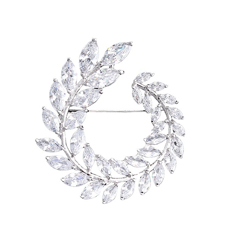 Broșă Profound, cupru, în formă de U, placare electroplată, decorativă