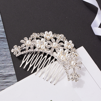 Esküvői hajfésű ötvözetből, Ghost kristályokkal, elektroplattált felülettel, hajkiegészítő, testreszabható feldolgozás