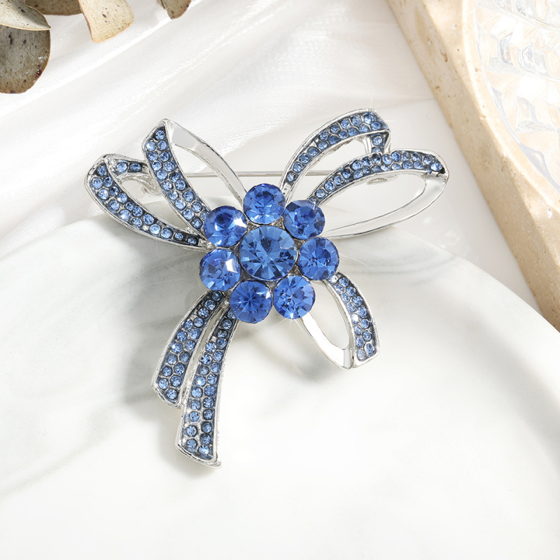 Bakrena minimalistička mašna broš za žene, elektroplatirano, višestruka funkcionalnost