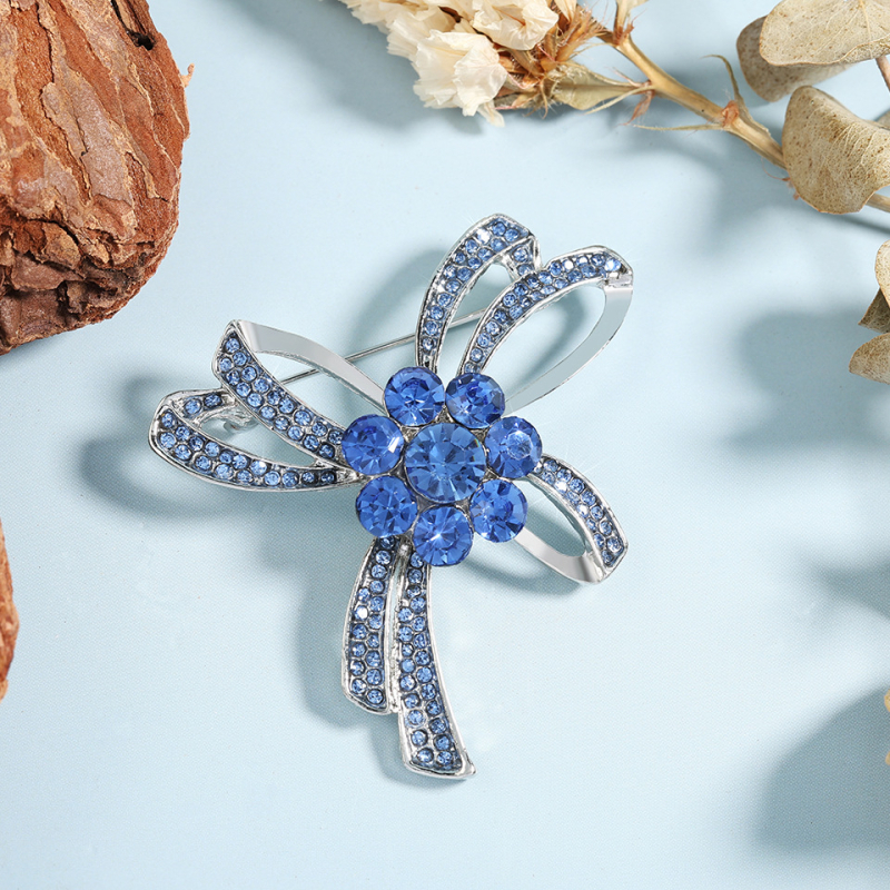 Bakrena minimalistička mašna broš za žene, elektroplatirano, višestruka funkcionalnost