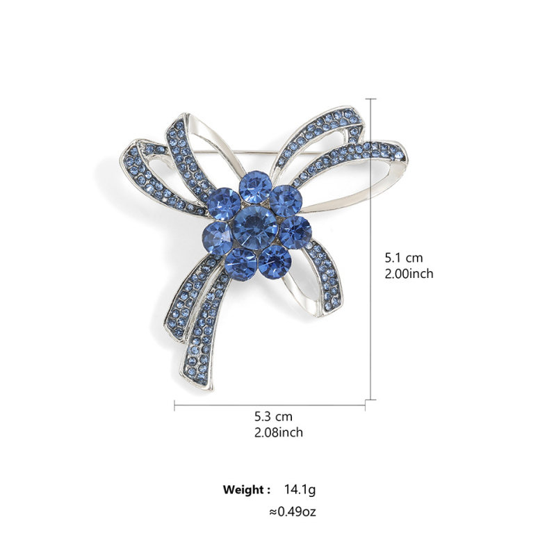 Bakrena minimalistička mašna broš za žene, elektroplatirano, višestruka funkcionalnost