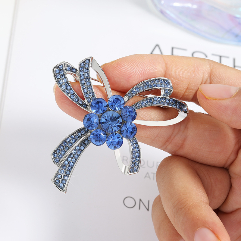 Bakrena minimalistička mašna broš za žene, elektroplatirano, višestruka funkcionalnost