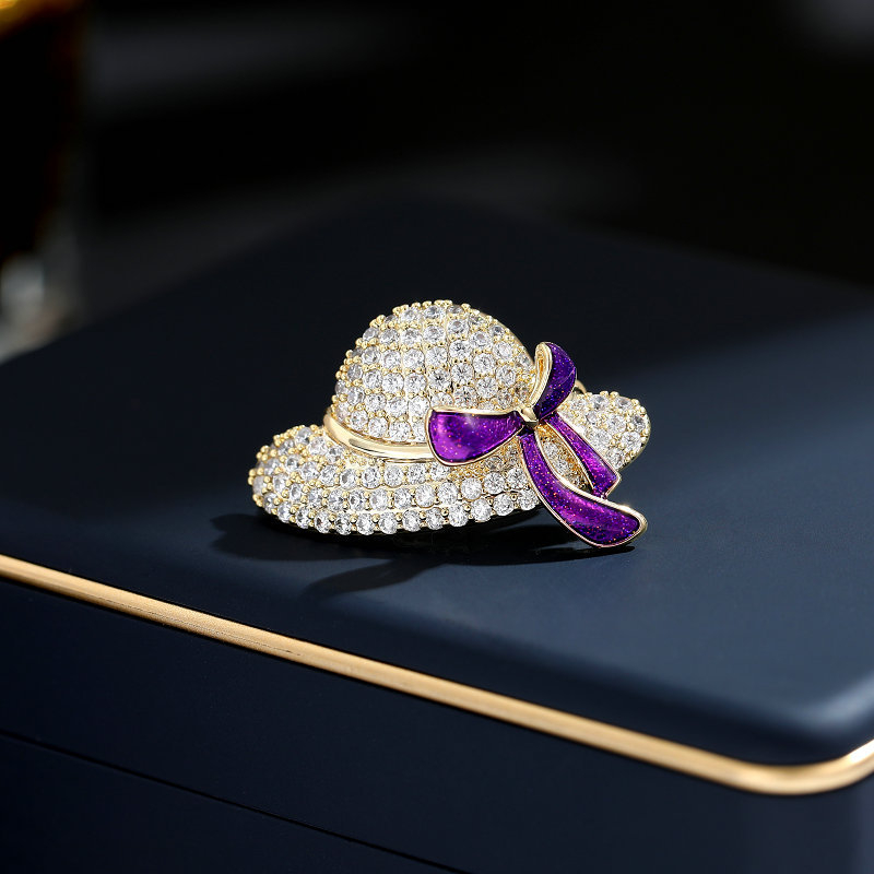 Broșă pentru femei, stil nișă, cupru, micro-incrustație, model XR09666, decorativ, cadou