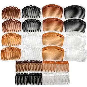 Set plastičnih češljeva za kosu (9-, 11-, 23- zubi); prirodni ženski stil; geometrijski oblik; ručna izrada