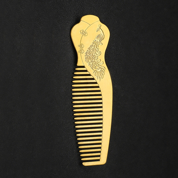 Sárgaréz hajfésű, cheongsam ihletésű, etnikai női stílus, szitázott felület, személyre szabható