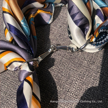 Agrafă metalică pentru șal pătrat – stil franțuz retro, pentru șaluri din mătase | Brand SIGISHIR/sigixuan