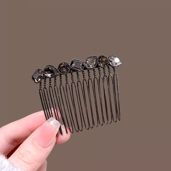 Női hajtű strasszokkal, ötvözet alap, köves dizájn, fejfedő kiegészítő, 2025 tavasz