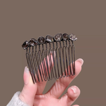 Női hajtű strasszokkal, ötvözet alap, köves dizájn, fejfedő kiegészítő, 2025 tavasz