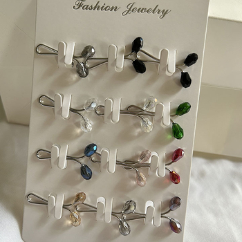 Női sálkapocskészlet, U-alakú klipsz ötvözetből, elektroplatt bevonat (Származás: Jinhua)