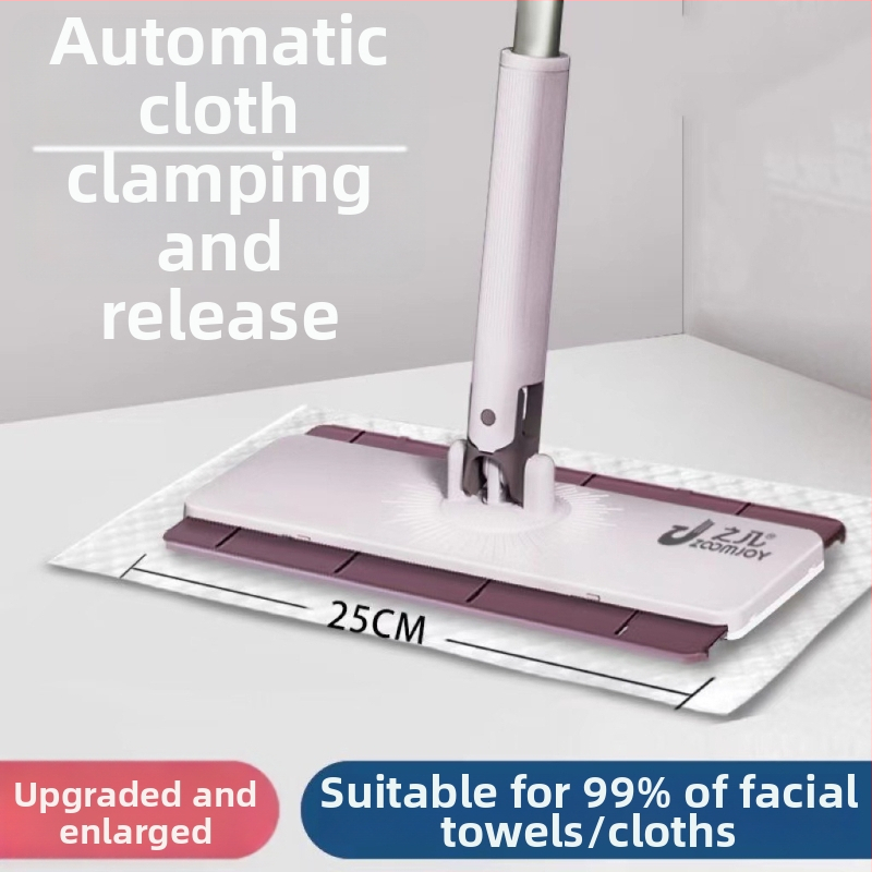 Mop su nerūdijančio plieno lazda, dviejų pavarų sistema, kėlimo lazda su plokštele, 10 kg apkrova, sulankstomas presavimo mechanizmas