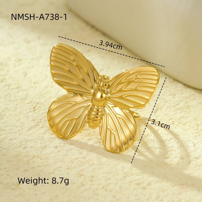 Nimai titán-acél masni sálcsat – divat kiegészítő, elektroplating, őszi 2024, modell NMSH-A738-1