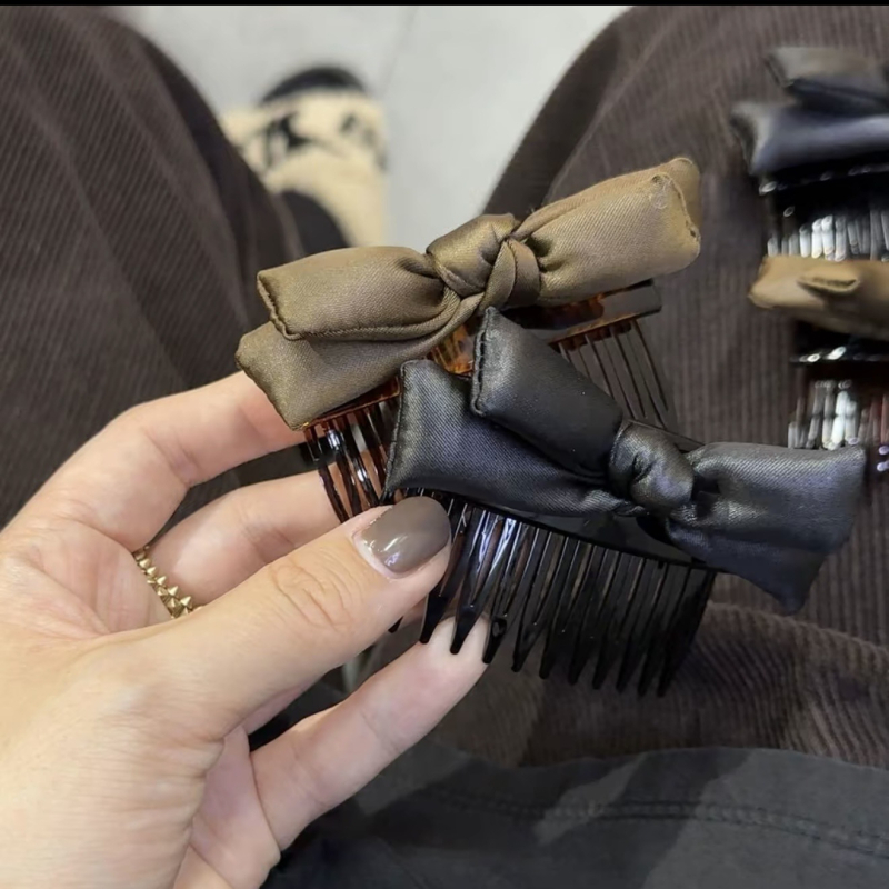 Accesoriu păr tip furcă, lucrat manual, materiale mixte, versiune coreeană, lansare toamnă 2025