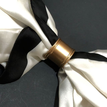 Selyemsál csat, hengeres alakú, cinkötvözet, galvanizált, aranyozott bevonat, egyszerű női stílus