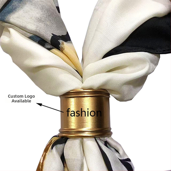 Selyemsál csat, hengeres alakú, cinkötvözet, galvanizált, aranyozott bevonat, egyszerű női stílus