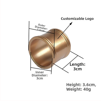 Selyemsál csat, hengeres alakú, cinkötvözet, galvanizált, aranyozott bevonat, egyszerű női stílus