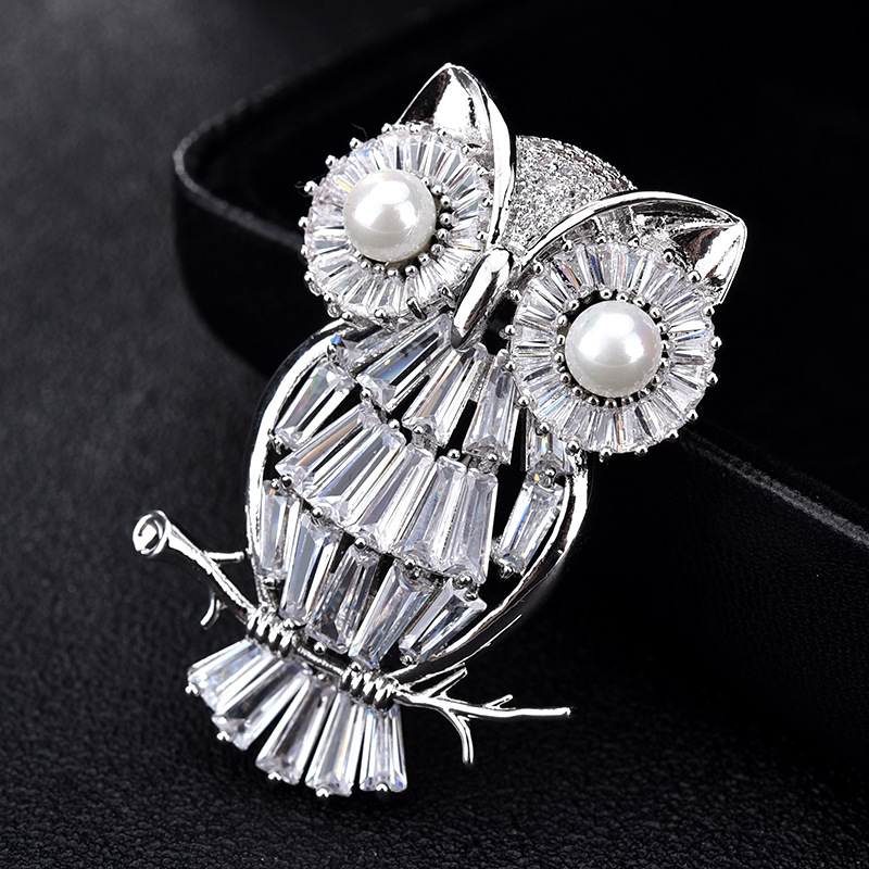 Broșă Yuzun – cupru zircon, stil feminin minimalist, decorare și cadou, model tg0129