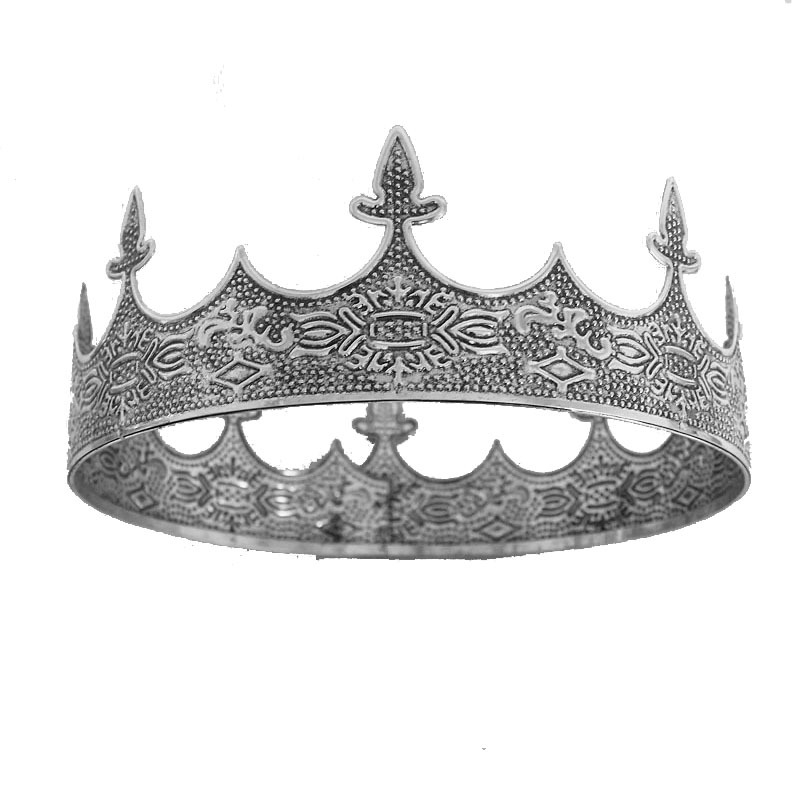 Muška kružna kruna za glavu | metal, čistoća K9, elektroplakiranje, kristal WU, unisex stil, prikladno za vjenčanje, rođendan, festival