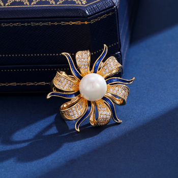 Réz gallérzár masnit s virágmotívummal, elektroplakált felület, japán-koreai stílus, 2025 tavaszi kiadás