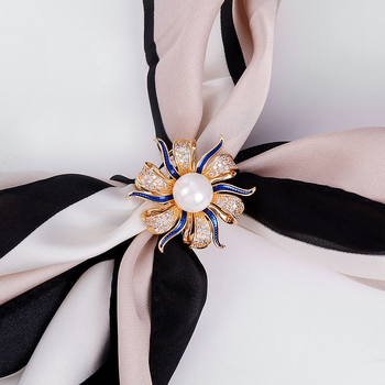 Réz gallérzár masnit s virágmotívummal, elektroplakált felület, japán-koreai stílus, 2025 tavaszi kiadás