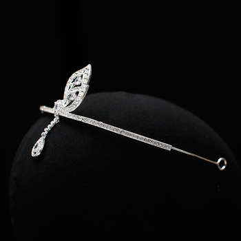 Сватбена диадема с пеперуда, прост дизайн, корона от сплав, ръчна изработка