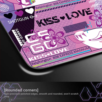 Podložka pod myš z tvrdeného skla pre hranie | jednostranná, tlač loga, vyrobené na zákazku podľa vzorky/obrazu