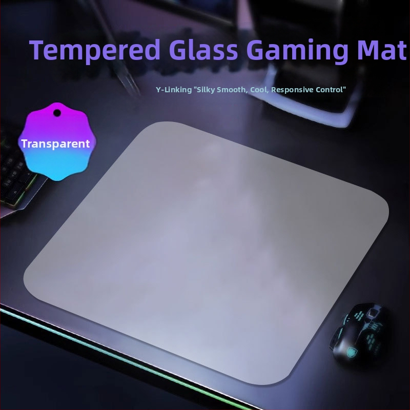 Podložka pod myš z tvrdeného skla pre hranie | jednostranná, tlač loga, vyrobené na zákazku podľa vzorky/obrazu