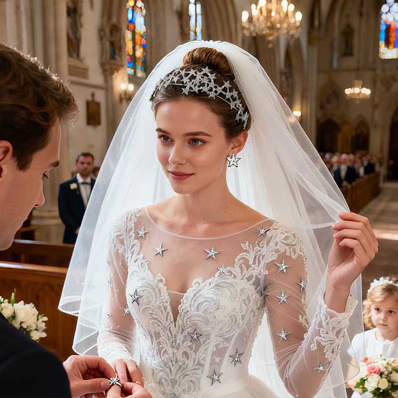 Coroană din aliaj, brodată cu diamante, accesoriu pentru cap pentru femei – modă pentru nunți și petreceri