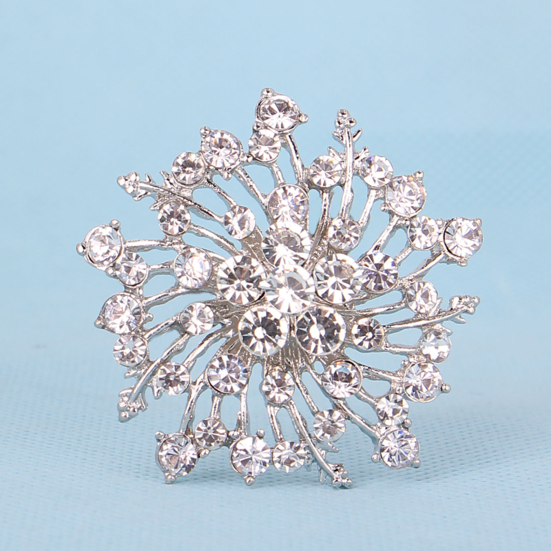 Broșă din aliaj cu motivație florală - stil coreean, unisex, placare electrolitică, personalizare disponibilă