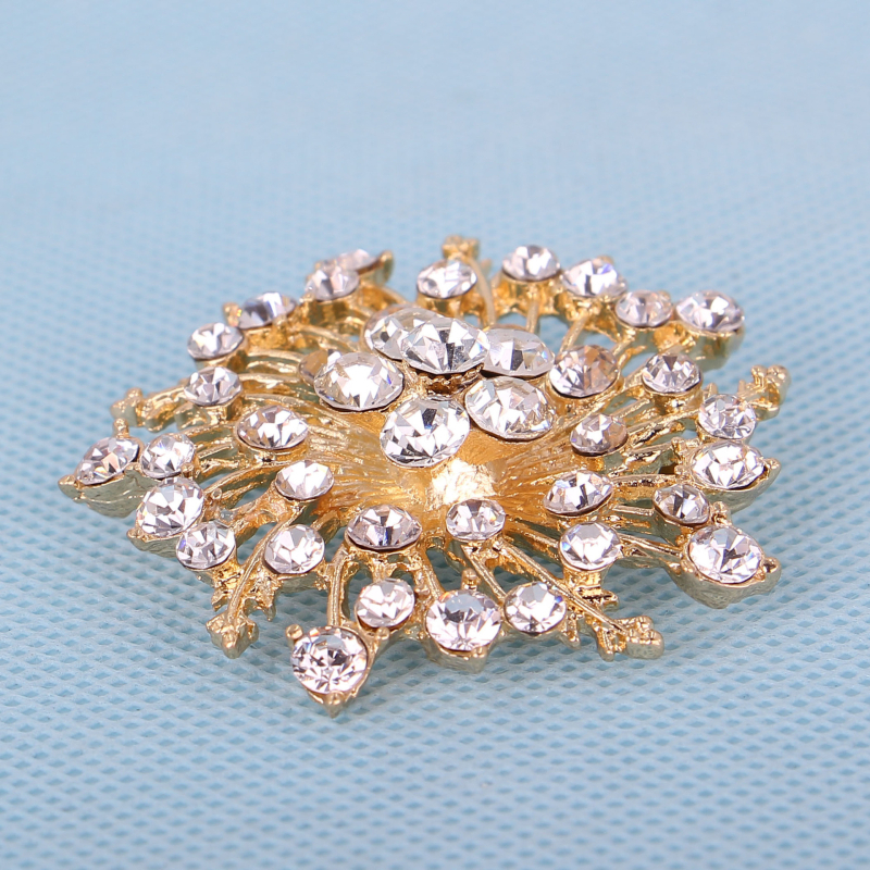 Broșă din aliaj cu motivație florală - stil coreean, unisex, placare electrolitică, personalizare disponibilă